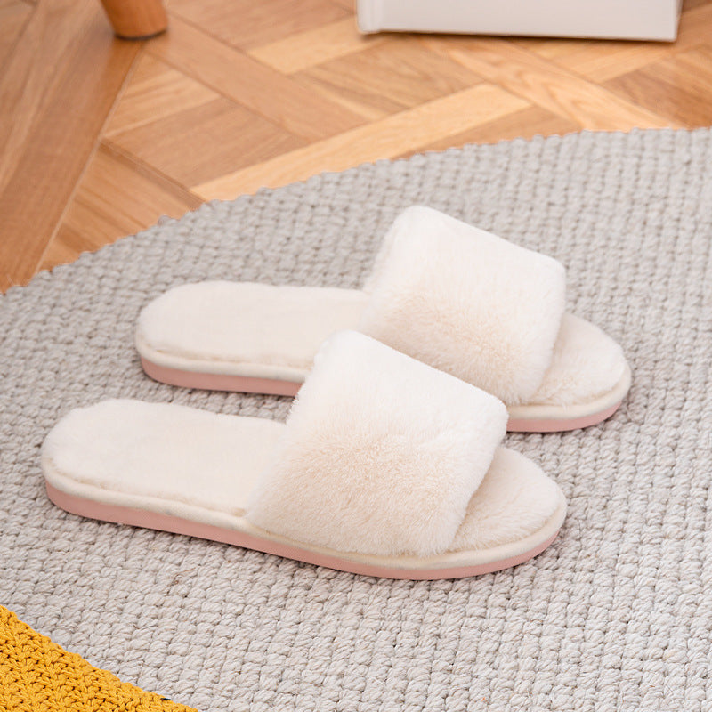 Wholesale Open Plush Slippers